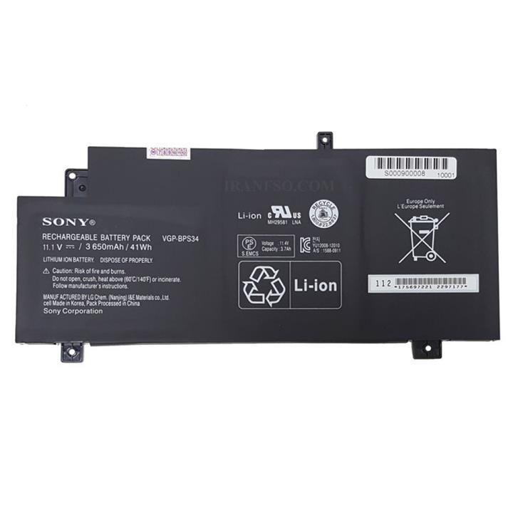 باتری لپ تاپ سونی مدل VGP-BPS34 SONY Vaio VGP-BPS34 6Cell Battery